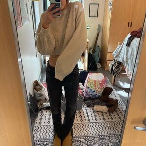 Cropped Fall Sweater